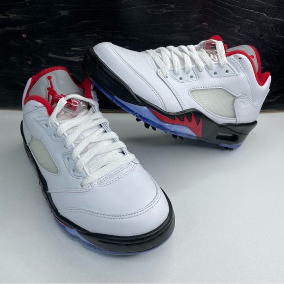 jordan 5 retro low golf fire red